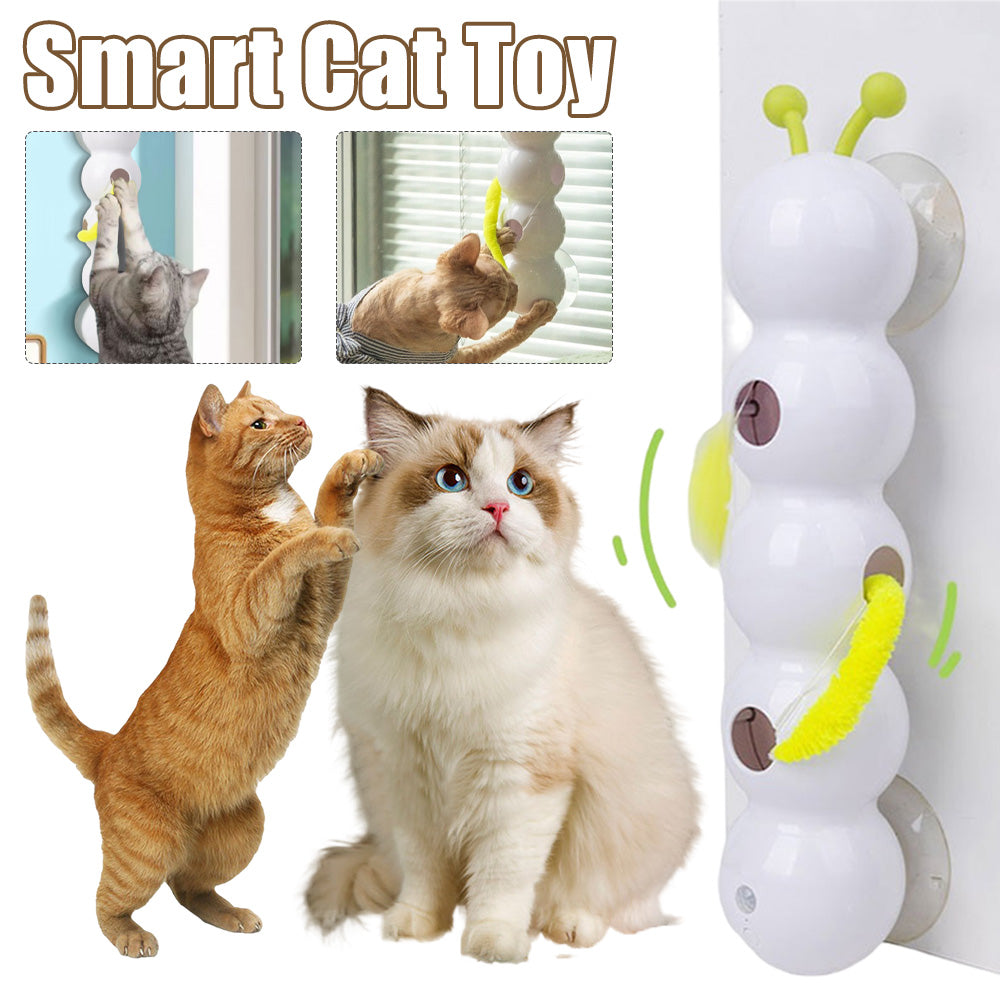 Teasing Cat Toy Automatic Pes Toy With Tail Motion Activated Kitten Toy Rechargeable Smart Interactive Cat Toy Pet Products